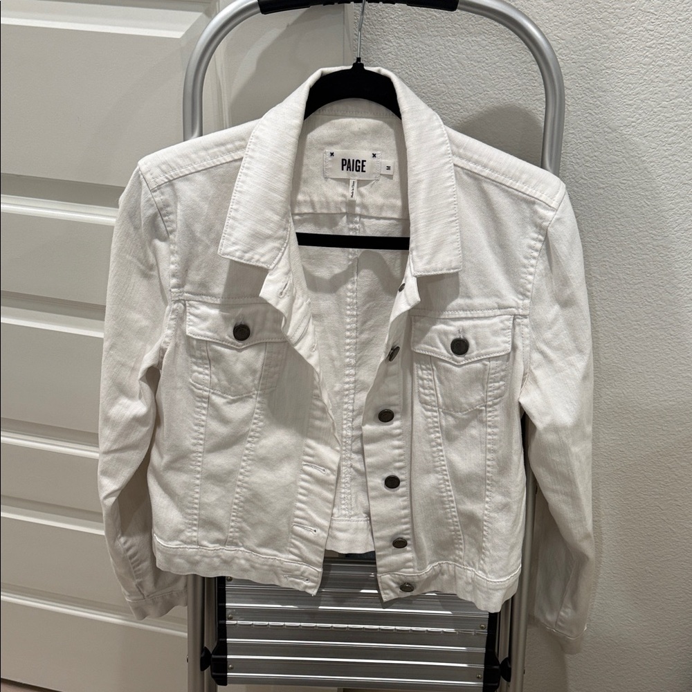 PAIGE Off-White Denim Jacket